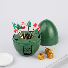 Christmas Egg-Shaped Cutlery Set
