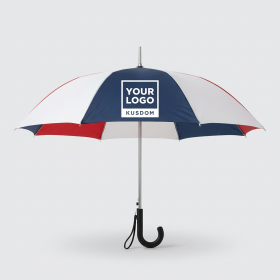 Automatic Folding Umbrella - Vibrant Red, White, and Blue
