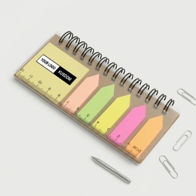 Colorful Notepad and Ruler Set