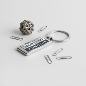 High-Gloss Metal Keyring