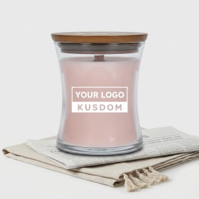 Wooden Wick Hourglass Scented Candle