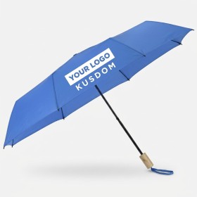 經典木柄手動折疊雨傘 - 便攜款