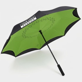 Dual-Color Inverted Folding Umbrella