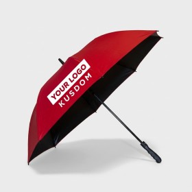 Golf-Specific Black Lined Umbrella