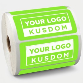 Business Non-Adhesive Label Roll - Rectangular Design