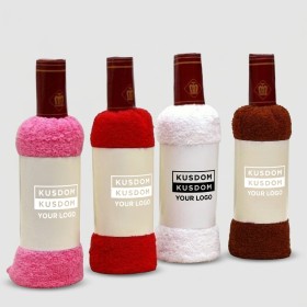 Whiskey Bottle Compressed Towel