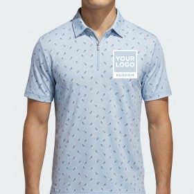 High-Performance Breathable Printed Polo Shirt
