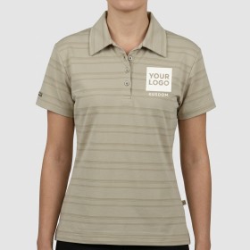 優雅條紋性能 Polo 衫
