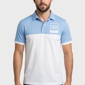 Men's Colorful Striped Golf Polo Shirt