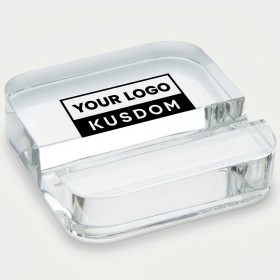 Crystal Business Card Holder Vase