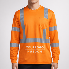 High Visibility Long Sleeve Pocket T-Shirt