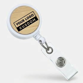 Bamboo Pattern Retractable ID Holder