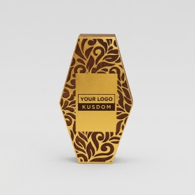 Elegant Hollow Wood Crystal Trophy
