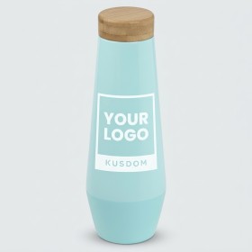 Eco-Friendly Bamboo Lid Vacuum Flask