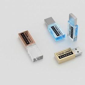 Crystal Metal Flash Drive