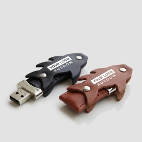 Fish Texture Leather USB Drive - 4GB