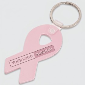 Awareness Ribbon Metal Keychain