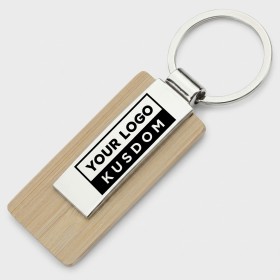 Eco-Friendly Bamboo Keychain