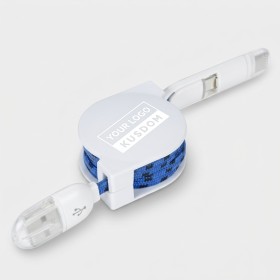 Dual-Head Expandable Fiber Charging Cable