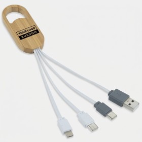 Bamboo Pattern Dual-Head Charging Cable