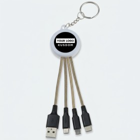 Illuminated Charging Cable Keychain