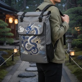 拉倫多功能背包 - 個性刺繡款
