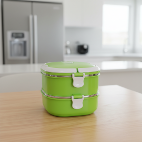 Double-Layer Stainless Steel Lunch Box