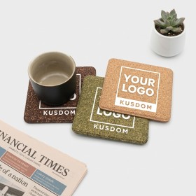Eco-Friendly Tea Waste Cork Coaster