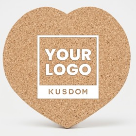 Heart-Shaped Cork Coaster