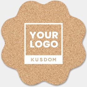 Elegant Floral Cork Coaster