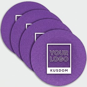 Customized Vinyl Coaster Set - Four Pieces