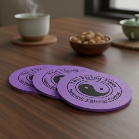 Customized Vinyl Coaster Set - Four Pieces