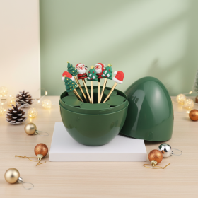 Christmas Egg-Shaped Cutlery Set