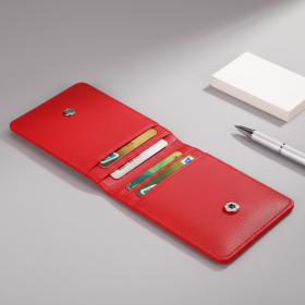 Premium Double-layer PU Card Holder