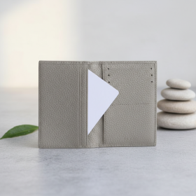 Premium Stone Pattern PU Card Holder