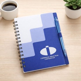 Eco-friendly Portable Striped Notebook Set