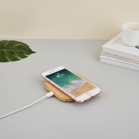 天然竹木無線充電器