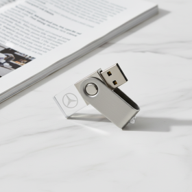 Crystal Rotating LED USB Flash Drive