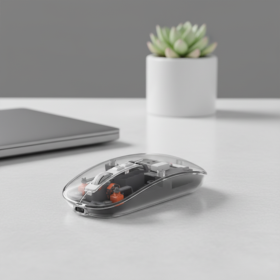 Transparent Bluetooth Wireless Mouse