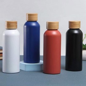 Eco-Friendly Bamboo Lid Vacuum Insulated Cup