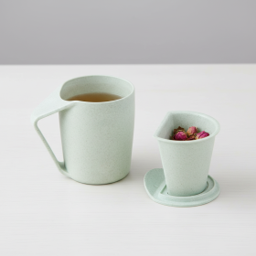 可持續小麥秸稈茶杯