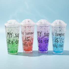 Double-Layer Chilled Drink Cup