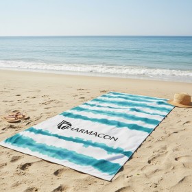 Vibrant Wave Beach Towel