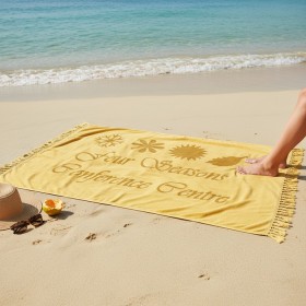 Eco-friendly Velvet Beach Towel - Multiple Colors Available