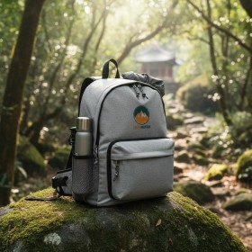 Stylish Adjustable Backpack - Embroidered Version