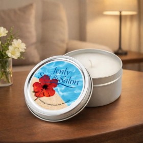 Lemon Basil Metal Can Scented Candle