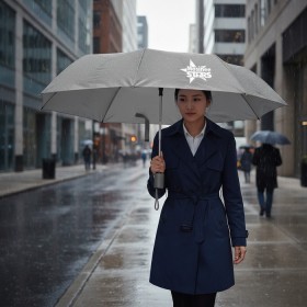 Automatic Folding Business Umbrella - 43 Inch Arc Design