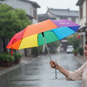 彩虹折疊雨傘