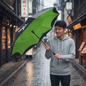 Dual-Color Inverted Folding Umbrella