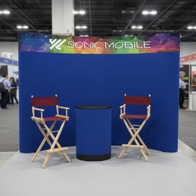 Curved Promotional Display Stand - 10ft Kit - Header Panel